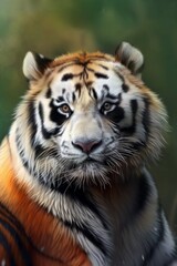 Tiger Gaze rendered with exquisite detail; ideal for conservation themes or powerful visuals.