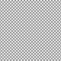 grid pattern, diagonal squares, black and white crossing slanted lines - vector seamless repeatable texture