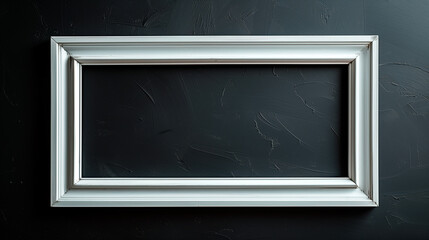 white frame on a black background