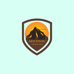 Mountain logo Illustration vector graphic of template 