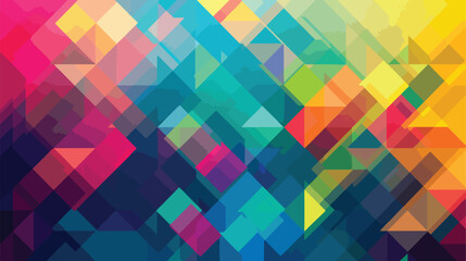 Colorful Illustration Geometric Background flat vector