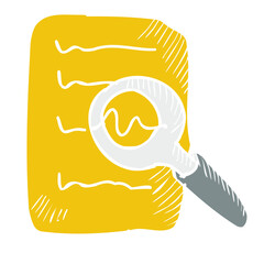 search document of user interface outline doodle icon