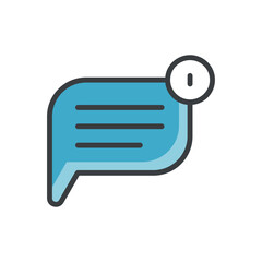 Message vector icon