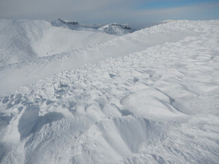 安達太良山の雪景色