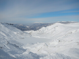 安達太良山の雪景色