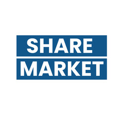 Share market typography