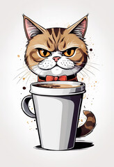 cat angry and funny
