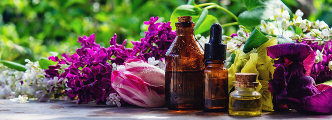 essential oils of various flowers