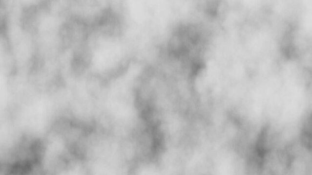 Looped animated realistic texture of gray clouds or rising smoke 