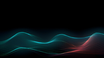 Technology-sense abstract particle lines