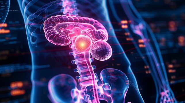 Bladder cancer cells, insidious, cunning, infiltrating bladder lining. Metastasize to distant organs, challenging treatment.
