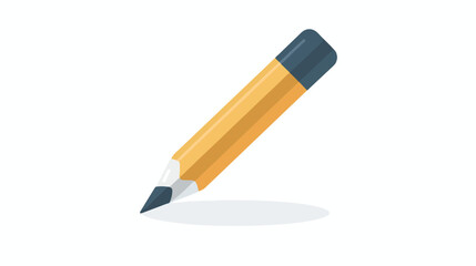 Pencil illustration icon - Vector flat vector isolated