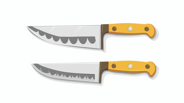 Pizza knife with Round blade flat style image 