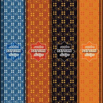 Creative geometric seamless pattern design for textiles