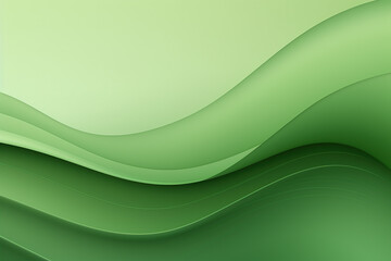 horizontal abstract image of green waves illustration background - obrazy, fototapety, plakaty