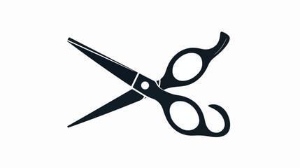 Scissor icon vector flat design black scissor symbol - obrazy, fototapety, plakaty