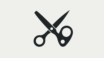 Scissor icon vector flat design black scissor symbol