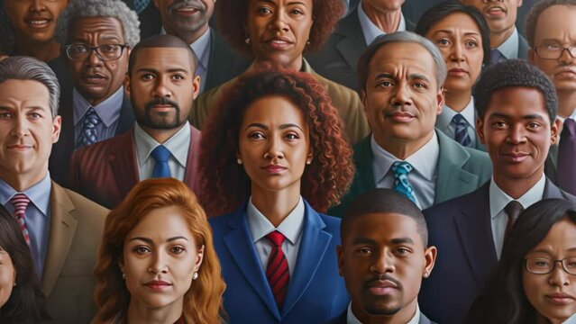 Inclusive Workplace: Team of Ethnic Diversity. Generative ai