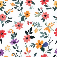 Blooming bliss Floral fantasies Textile pattern