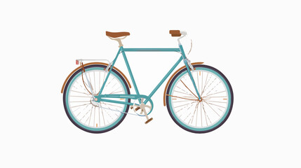 Top view of generic bicycle or bike in flat style vector