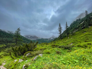 A cloudy and foggy Hike though the Berchtesgaden