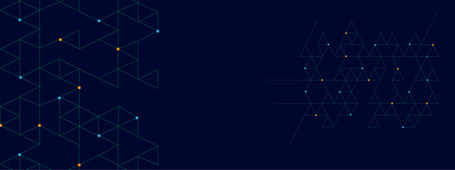 Vector illustration of hexagons pattern. Creative idea of modern design with abstract geometric background.