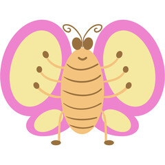 EPS file 3000*3000 300 dpi. A butterfly, intricately crafted from paper with delicate wings and vibrant colors, symbolizing transformation, beauty, and freedom.