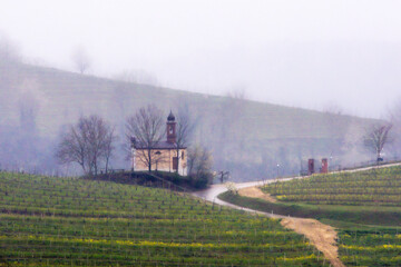 Fototapeta premium the town of Canale, in the Italian province of Cuneo