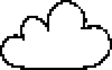 pixelated cloud