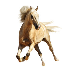 Obraz na płótnie Canvas A horse running in the transparent background