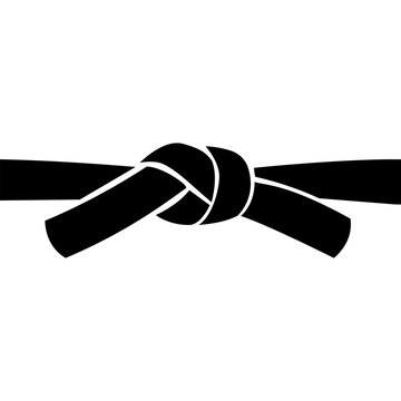 black belt tied knot clip art preview