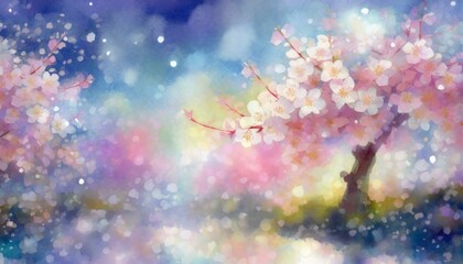 桜、春の背景イラスト - obrazy, fototapety, plakaty