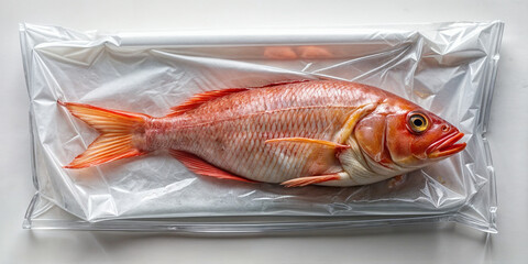 fish in a vacuum bag