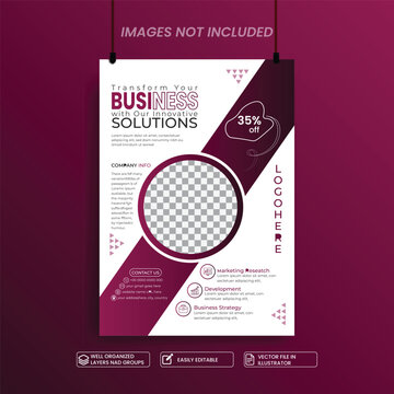 business agency template for infographics