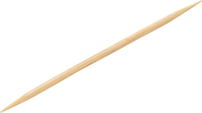 Wooden toothpicks isolated on white background