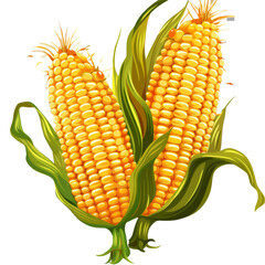 kernel corn isolated on transparent background