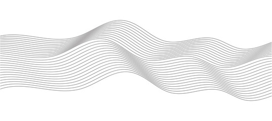 Abstract wave element for design. Digital frequency track equalizer. Stylized line in white background. Vector illustration. Curved wavy line, smooth stripe. In eps 10.