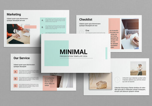 Minimal Presentation Template Design Layout