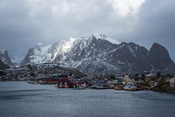 Fototapeta premium Reine in winter, Lofoten, Norway