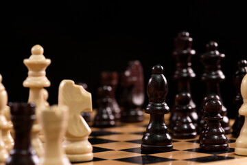 chess pieces on a chessboard