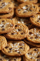 chocolate chip cookies with sea salt