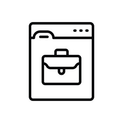 Business Website vector icon