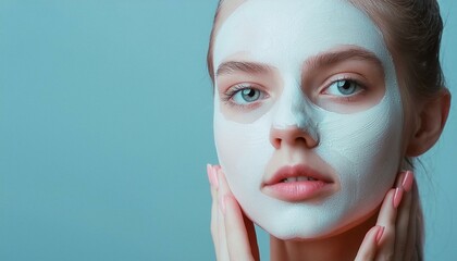 portrait of a person with a mask