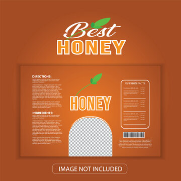 Three horizontal banners featuring descriptions of natural honey and organic honey in a vector forma