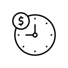 Overtime vector icon