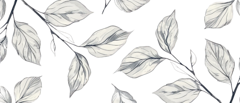 A desing of the pattern with yellow and green leaves for the print.