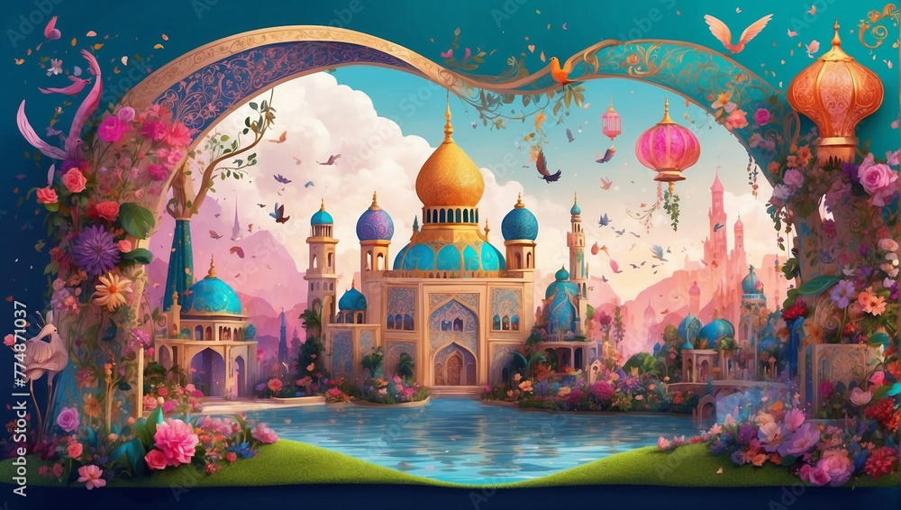 Wall mural EID MUBARAK POSTS 