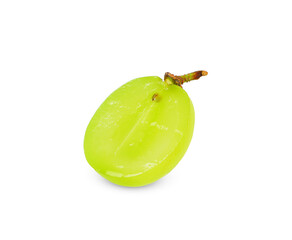 Green grape isolated on white background