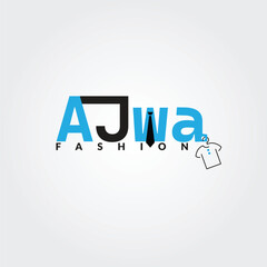 Fashion house Ajwa Fashion Creative minimalist Combination Mark Logo Design. Fashion, Vector.