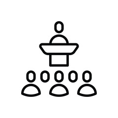 Conference vector icon